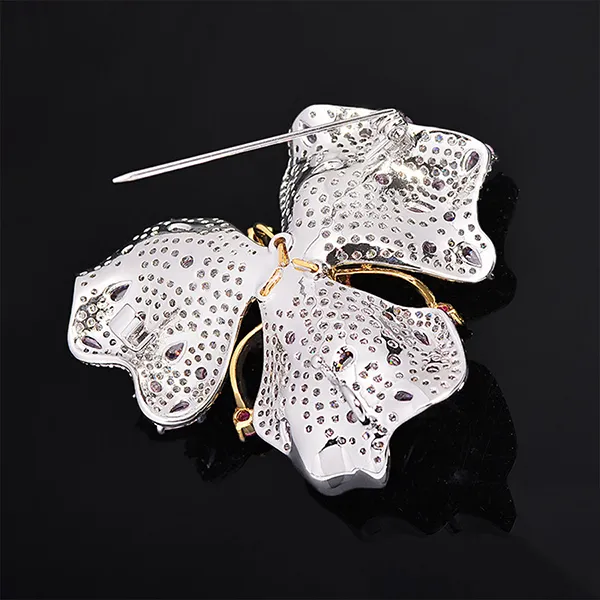 Cài Áo Nữ Meri Luminous Bloom BR964 Màu Hồng/Trắng