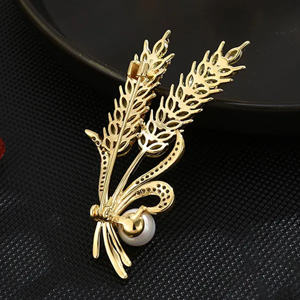 Cài Áo Nữ Meri Golden Barley BR953 Màu Vàng Gold