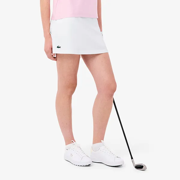 Chân Váy Lacoste Women's Ultra Dry Lined Golf Skirt JF8571-51-800 Màu Trắng Size 34