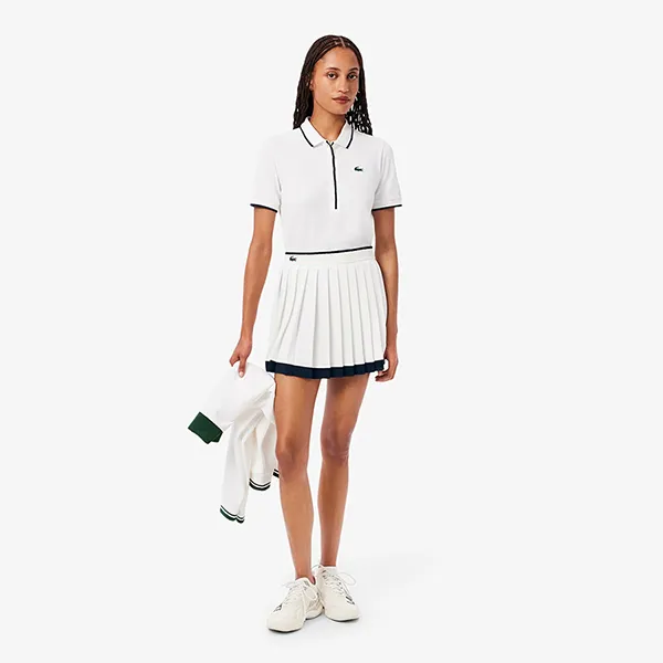 Chân Váy Nữ Lacoste Women's Ultra Dry Tennis Heritage Stretch Skirt JF8576 HIF Màu Trắng Size 34