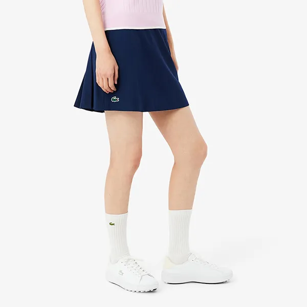Chân Váy Nữ Lacoste Women's Ultra Dry Lined Tennis Skirt JF8571-51-423 Màu Xanh Navy Size 34