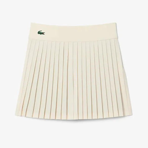 Chân Váy Nữ Lacoste Women's Ultra Dry Lined Tennis Skirt JF8594- AI1 Màu Trắng Kem Size 34