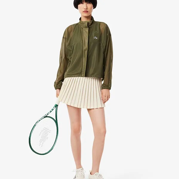 Chân Váy Nữ Lacoste Women's Ultra Dry Lined Tennis Skirt JF8594- AI1 Màu Trắng Kem Size 34