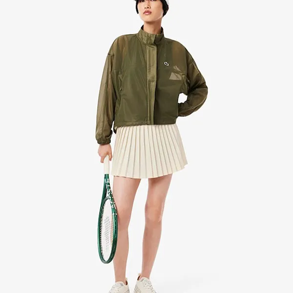 Chân Váy Nữ Lacoste Women's Ultra Dry Lined Tennis Skirt JF8594- AI1 Màu Trắng Kem Size 34