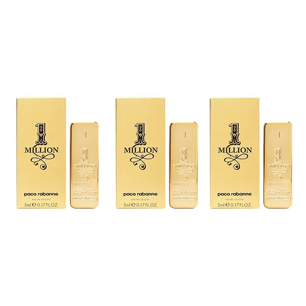 Combo 3 Chai Nước Hoa Nam Paco Rabanne 1 Million Eau De Toilette 5ml x 3