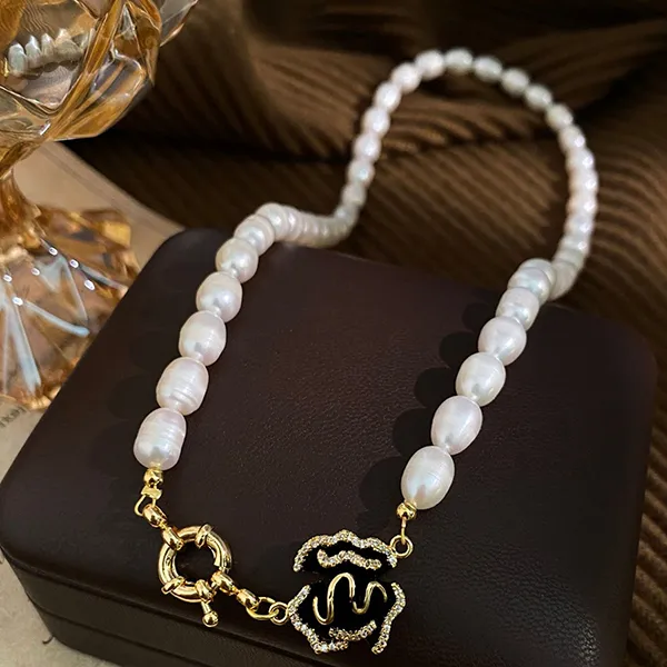 Dây Chuyền Nữ Jessica Pearl Night Bloom JN8 Màu Trắng Ngà