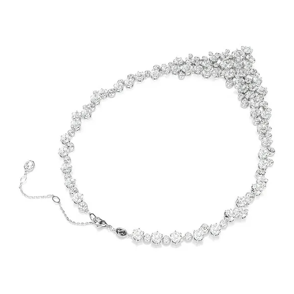 Dây Chuyền Nữ Swarovski Constella Necklace Mixed Cuts, Clasp, White, Rhodium Plated 5732249 Màu Bạc