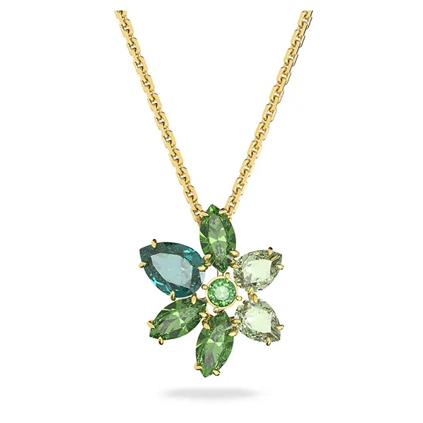 Dây Chuyền Nữ Swarovski Gema Necklace Pendant 5658399 Màu Xanh