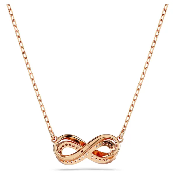 Dây Chuyền Nữ Swarovski Hyperbola Pendant Pavé, Infinity, White, Rose Gold-tone Plated 5684084 Màu Vàng Hồng