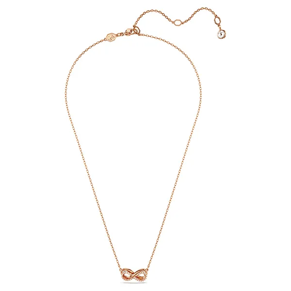 Dây Chuyền Nữ Swarovski Hyperbola Pendant Pavé, Infinity, White, Rose Gold-tone Plated 5684084 Màu Vàng Hồng