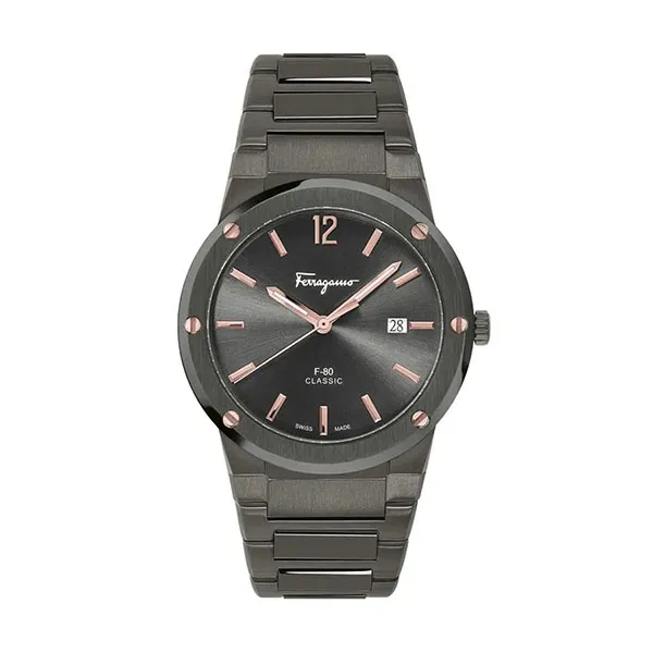Đồng Hồ Nam Salvatore Ferragamo F80 Classic Watch SFDT01520 Màu Xám