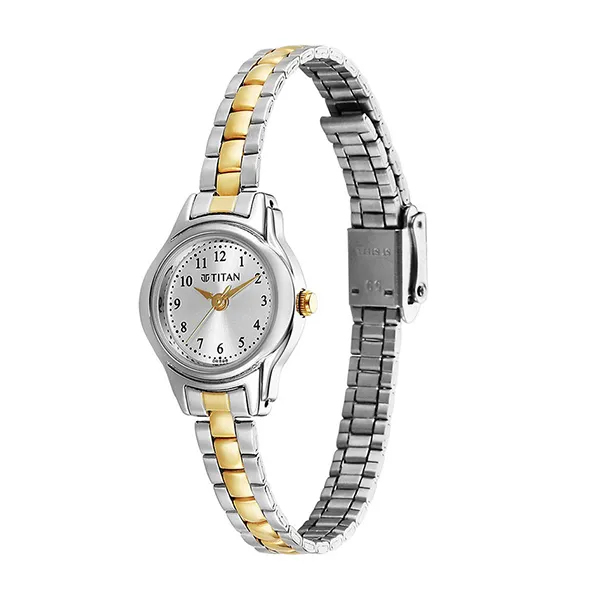 Đồng Hồ Nữ Titan Karishma 3-Hand 22mm Stainless Steel Band 2401BM02 Màu Bạc Vàng
