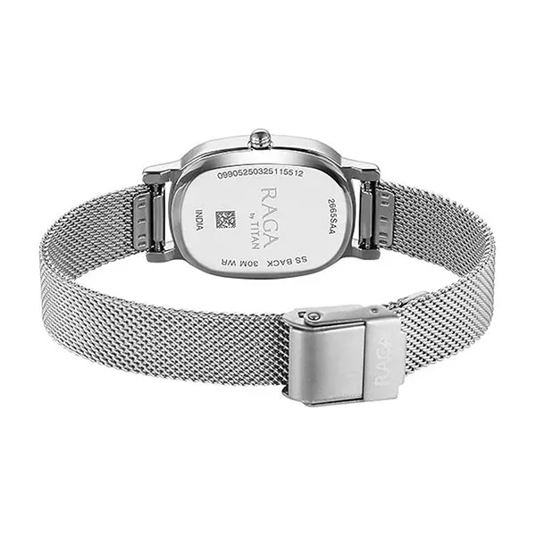 Đồng Hồ Nữ Titan Raga Oval Analogue Watch 2665SM01 Màu Bạc