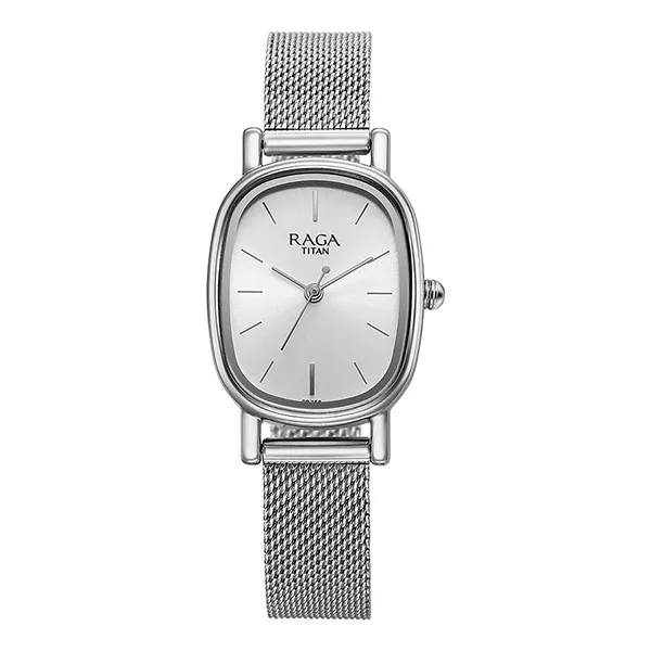 Đồng Hồ Nữ Titan Raga Oval Analogue Watch 2665SM01 Màu Bạc