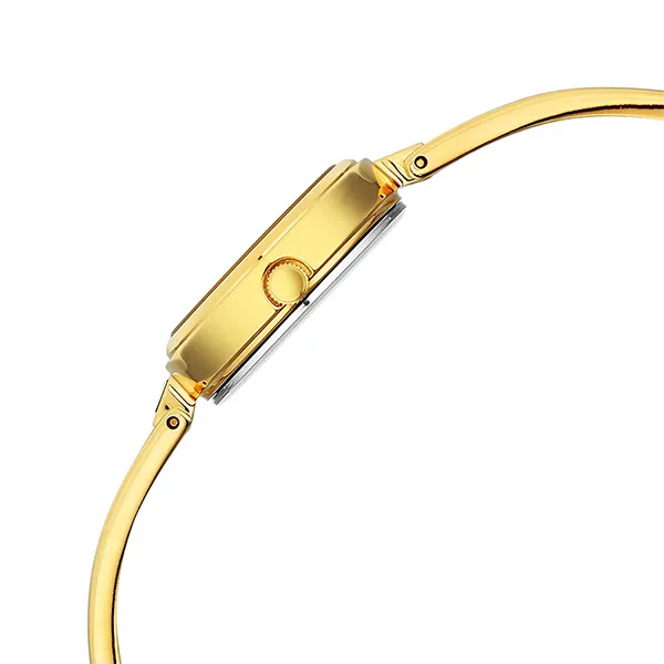 Đồng Hồ Nữ Titan Silver Dial Gold Metal Strap Analog Watch For Women 2601YM06 Màu Vàng Gold