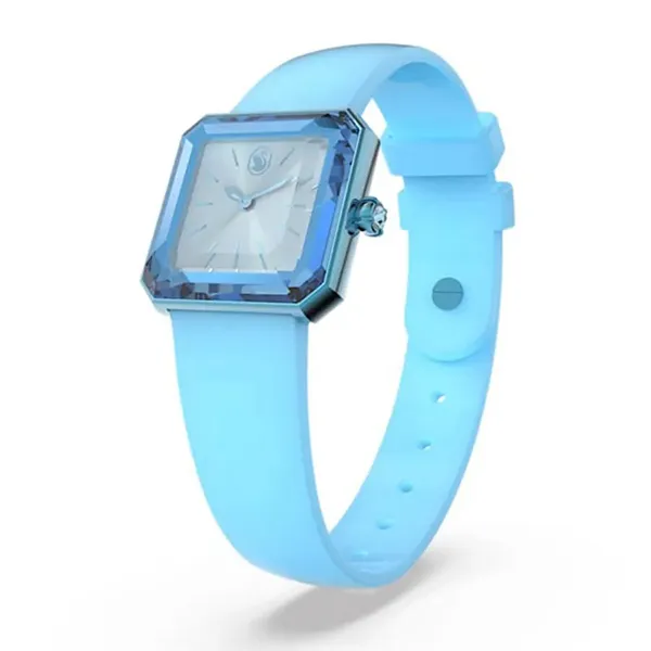 Đồng Hồ Nữ Swarovski Silicone Strap Blue 5624385 Màu Xanh Dương