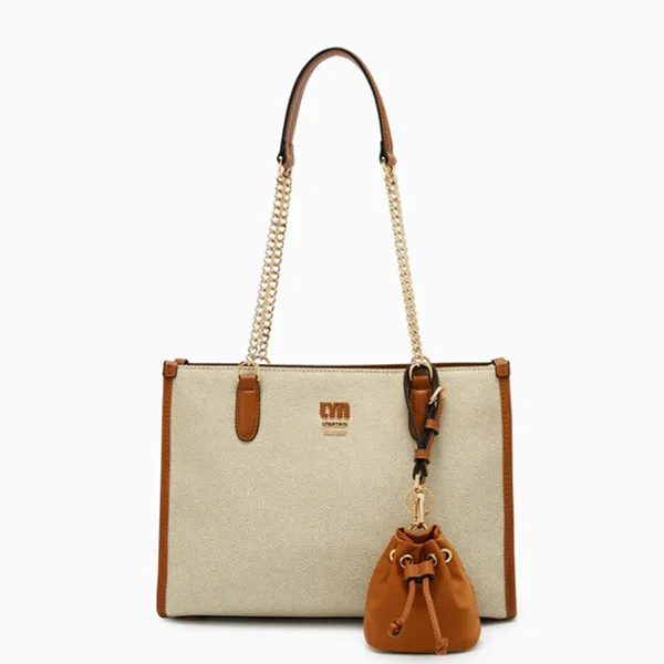 Túi Tote Nữ Lyn Malik L Bag Beige LL25FBF039 Màu Be