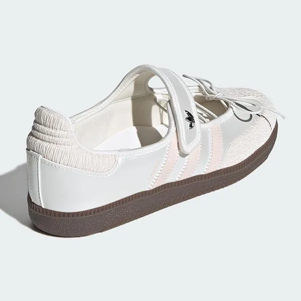 Giày Bệt Nữ Adidas Samba Jane Cloud White Pink JR4482 Màu Trắng Hồng Size 36.5