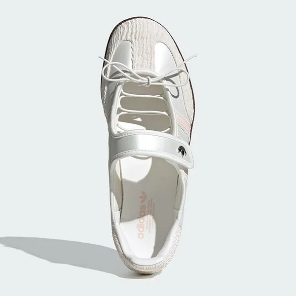 Giày Bệt Nữ Adidas Samba Jane Cloud White Pink JR4482 Màu Trắng Hồng Size 36.5