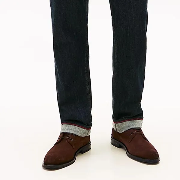 Giày Boot Nam Tommy Hilfiger Suede Lace-Up Boots FM05579 - 200 Màu Nâu Size 7.5