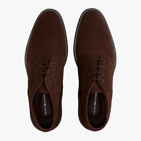 Giày Boot Nam Tommy Hilfiger Suede Lace-Up Boots FM05579 - 200 Màu Nâu Size 7.5