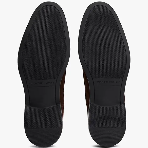 Giày Boot Nam Tommy Hilfiger Suede Lace-Up Boots FM05579 - 200 Màu Nâu Size 7.5