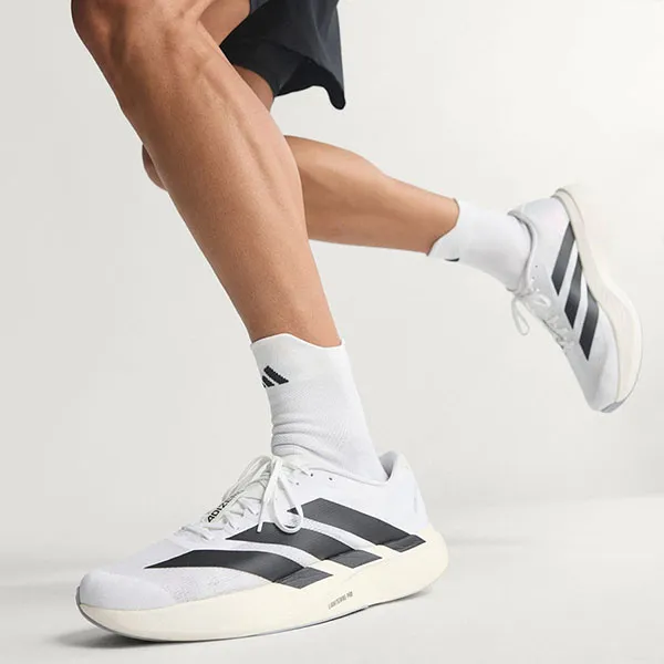 Giày Chạy Bộ Nam Adidas Adizero EVO SL JH6206 Màu Đen Trắng Size 6- UK