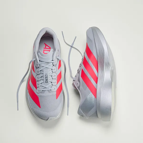 Giày Chạy Bộ Nam Adidas Adizero EVO SL KI3381 Màu Bạc Đỏ Size 6UK