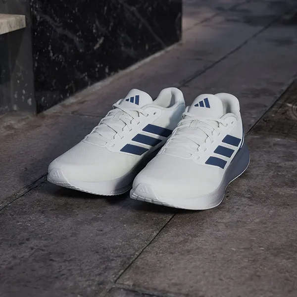 Giày Chạy Bộ Nam Adidas Runfalcon 5 Running Shoes JQ6977 Màu Xám Trắng Size 6UK