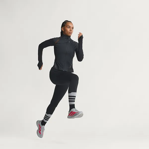 Giày Chạy Bộ Nữ Adidas Adizero EVO SL KI3383 Màu Bạc Đỏ Size 4- UK