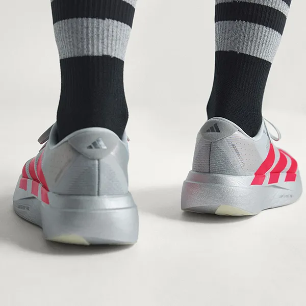 Giày Chạy Bộ Nữ Adidas Adizero EVO SL KI3383 Màu Bạc Đỏ Size 4- UK