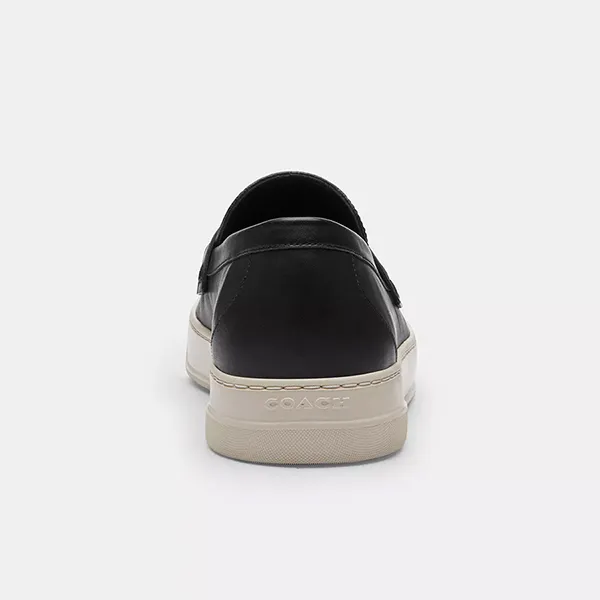 Giày Lười Nam Coach Hybrid Loafer With Signature Canvas CBX05 Màu Đen Size 7