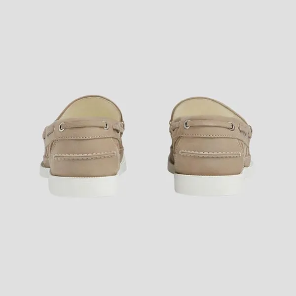 Giày Lười Nam Gucci Original GG Canvas Leather Beige 786485 FADJG 9747 Loafer Màu Be Size 6.5