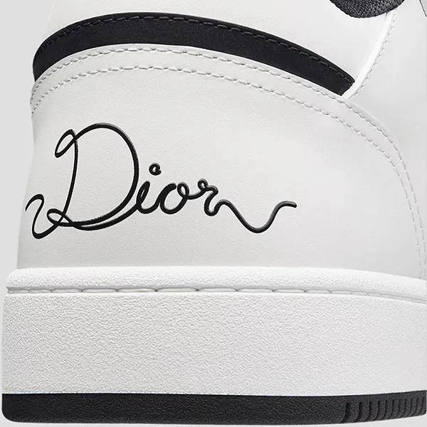 Giày Sneaker Nam Dior B27 Uptown Low-Top White And Black Smooth Calfskin 3SN272ABW H069 Màu Trắng Size 39