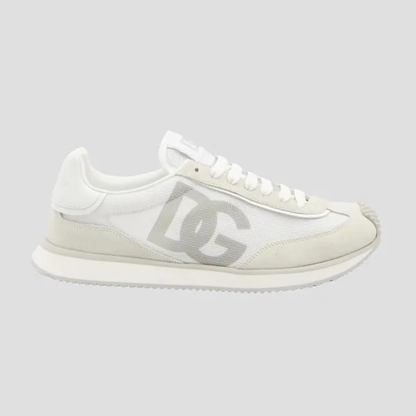Giày Sneaker Nam Dolce & Gabbana Branco With Logo Low-Top Grey/White CS2288 A5355 8B930 Màu Trắng Size 40