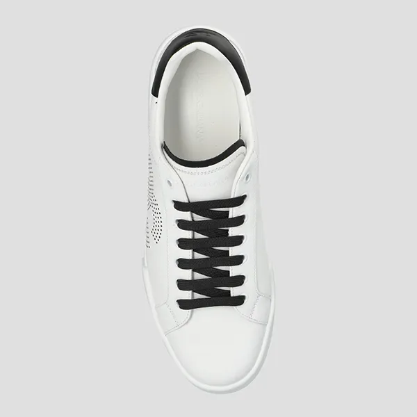 Giày Sneaker Nam Dolce & Gabbana D&G Sport Portofino 'White Black' CS2324 AV066 89697 Màu Trắng Size 39