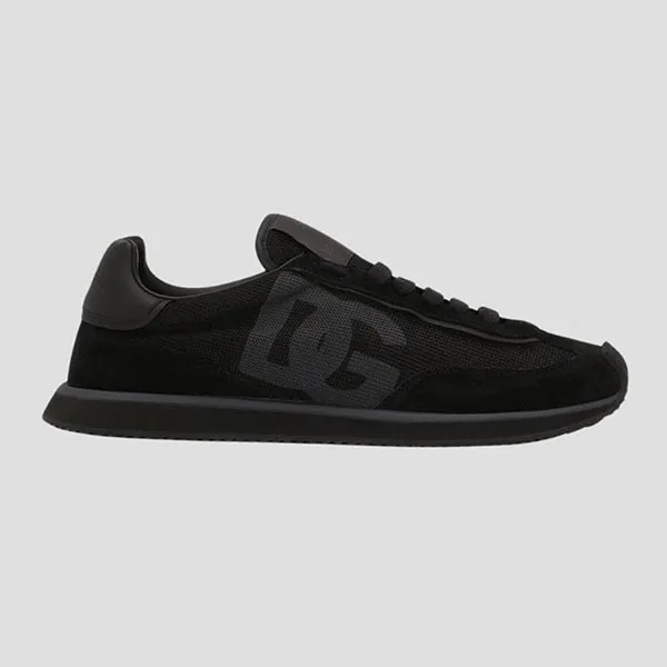 Giày Sneaker Nam Dolce & Gabbana DG Cushion Mixed-material All Black CS2288 A5355 8B956 Màu Đen Size 40