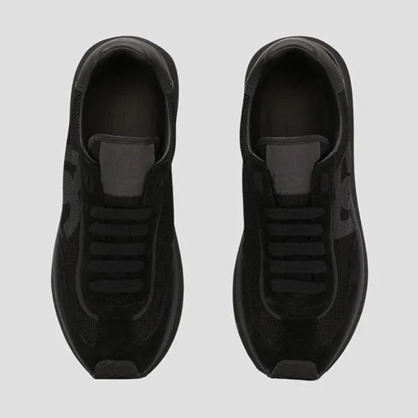 Giày Sneaker Nam Dolce & Gabbana DG Cushion Mixed-material All Black CS2288 A5355 8B956 Màu Đen Size 40