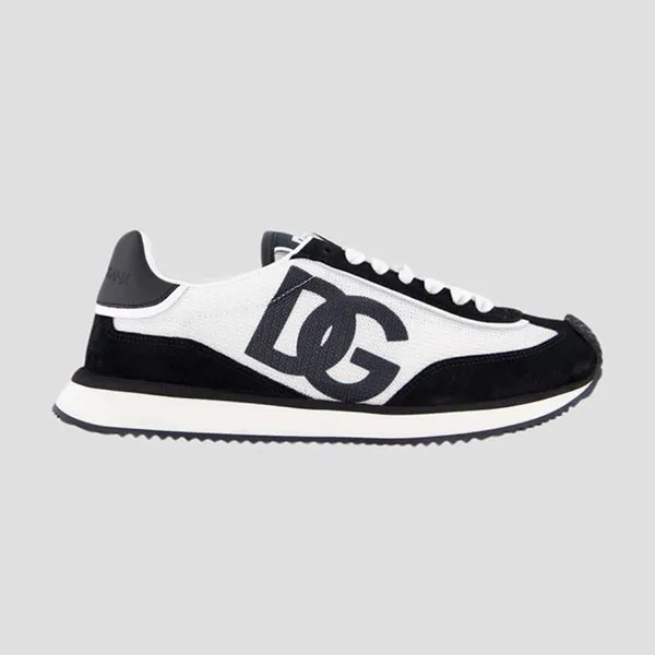 Giày Sneaker Nam Dolce & Gabbana DG Cushion Mixed-material Black/White CS2288 A5355 8I050 Màu Đen Trắng Size 40