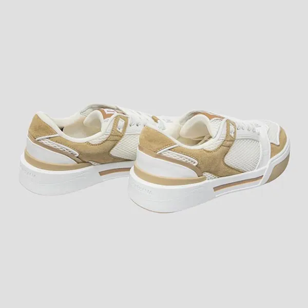 Giày Sneaker Nam Dolce & Gabbana New Roma Low-top In White&Beige CS2241 AR755 89690 Màu Be Trắng Size 40