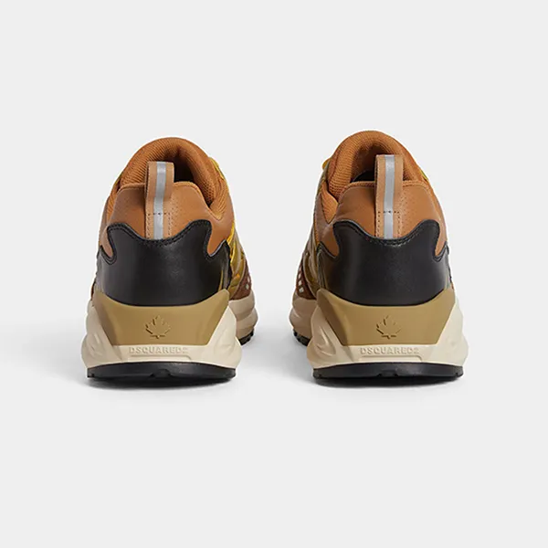 Giày Sneaker Nam Dsquared2 Dash M2088 Màu Nâu Vàng Size 40