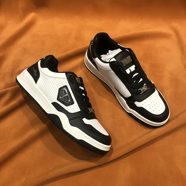 Giày Sneaker Nam Philipp Plein Tag Sport LAES-USC0977-PLE005N_0102 Màu Đen/Trắng Size 40