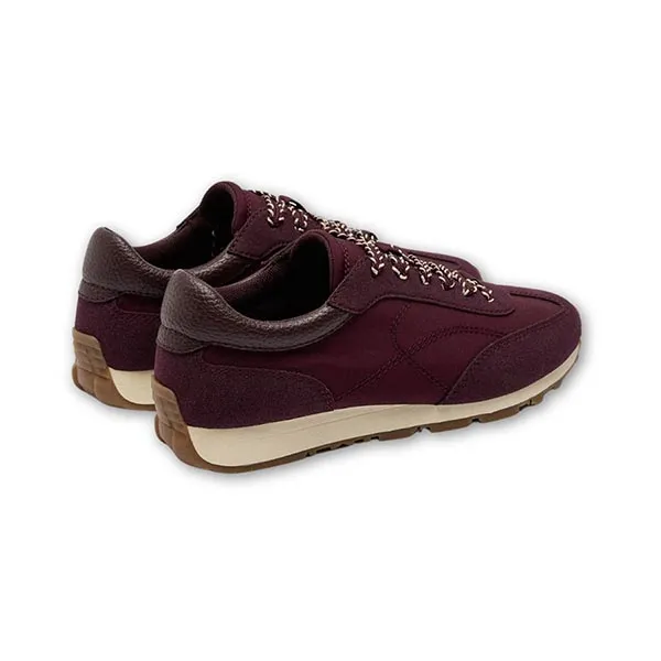 Giày Sneaker Nữ Parfois Combined Sneakers Màu Đỏ Bordeaux Size 37