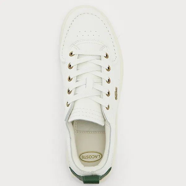 Giày Thể Thao Lacoste Umpire 125 Leather Sneakers OFF WHT/DK GRN 49CFA0002 Màu Trắng Size 10
