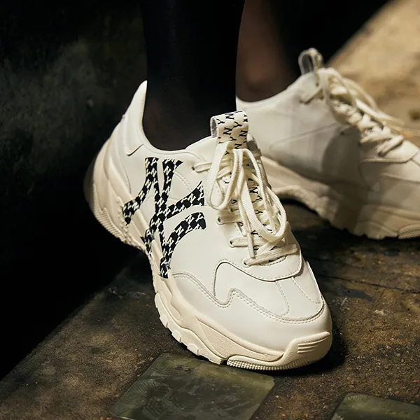 Giày Thể Thao MLB Korea Bigball Chunky Mono Lt New York Yankees White 3ASHCM01N-50WHS Màu Trắng Kem Size 230