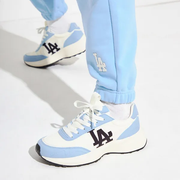 Giày Thể Thao MLB La Dodgers Chunky Jogger White Blue 3ASXX111N-07BLL Màu Xanh Trắng Size 240