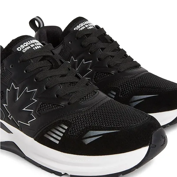 Giày Thể Thao Nam Dsquared2 Panelled Low-Top SNM0376 Màu Đen Size 42
