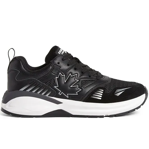 Giày Thể Thao Nam Dsquared2 Panelled Low-Top SNM0376 Màu Đen Size 42