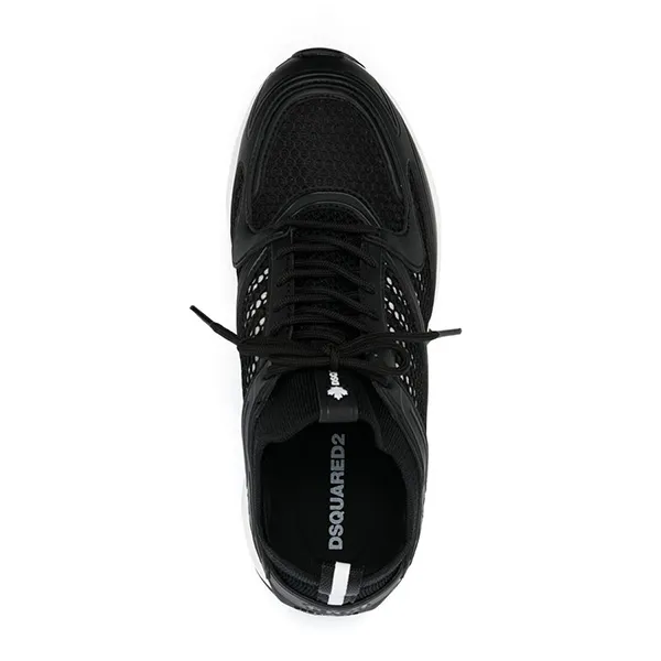 Giày Thể Thao Nam Dsquared2 x Dash Low-Top Sneakers Màu Đen Size 40