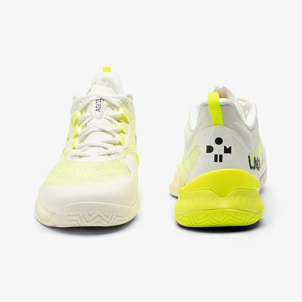 Giày Thể Thao Nam Lacoste AG-LT23 Ultra x Daniil Medvedev 50SMA0010 HT3 Màu Trắng Phối Vàng Size 41